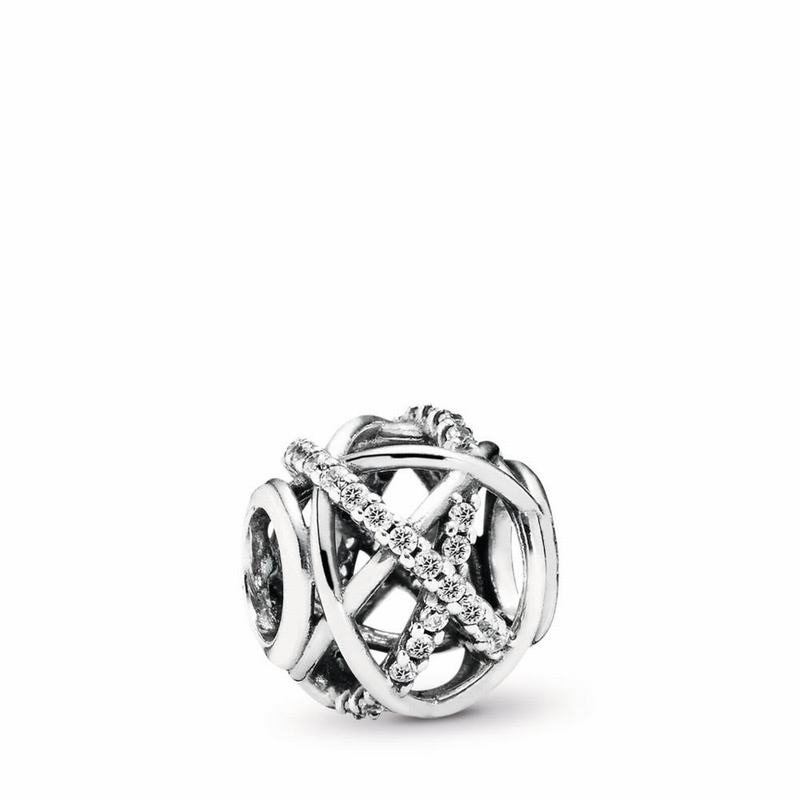 Pandora Galaxy Charm Ireland - Sterling Silver/Cubic Zirconia - 921405PAR